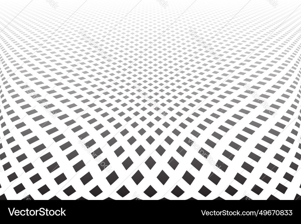 Abstract dots pattern in diminishing perspective Abstract dots pattern in diminishing perspective Vector Image