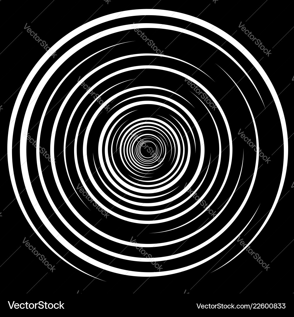 Abstract swirl twirl spiral element rotating vector image