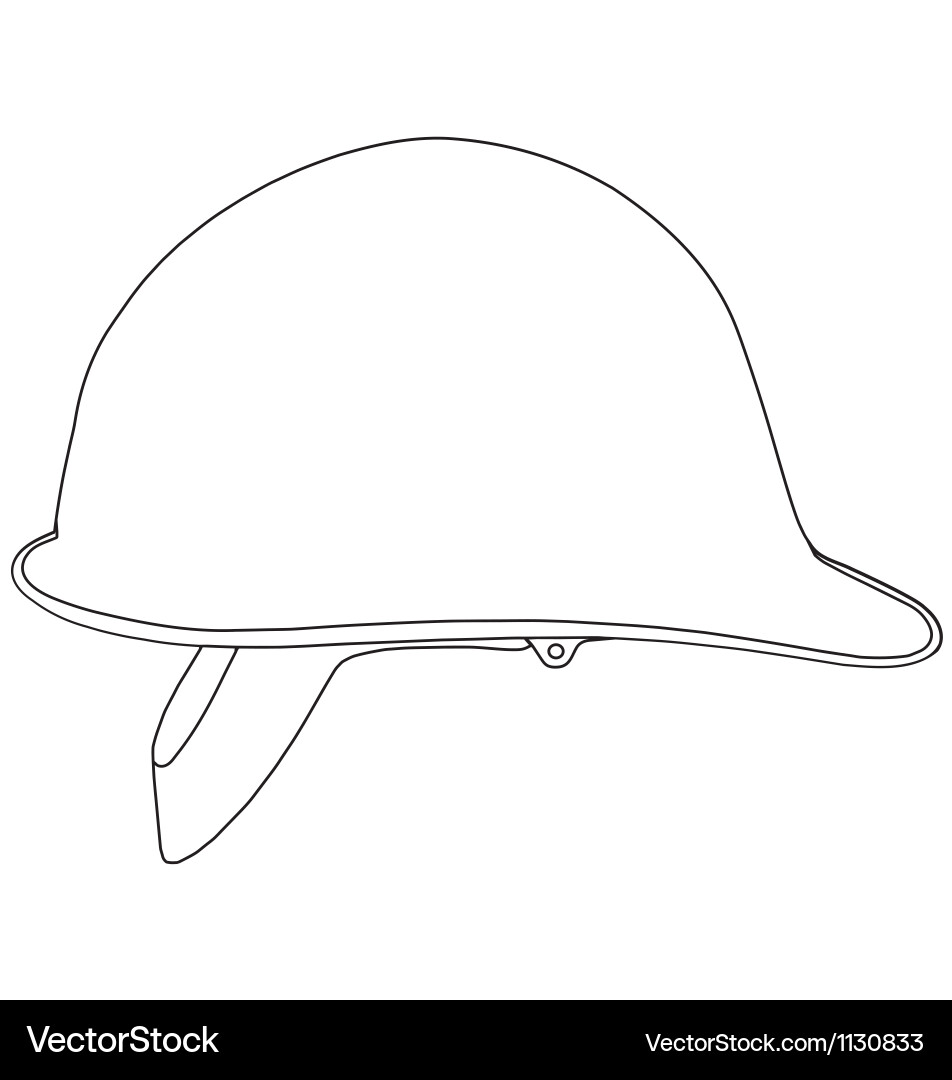 Builders Helmet Sketch Vector Image