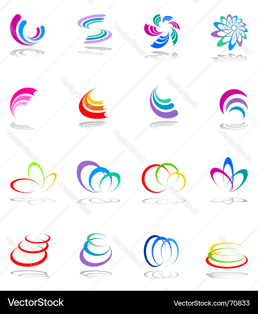 Creative Icon Set vector image