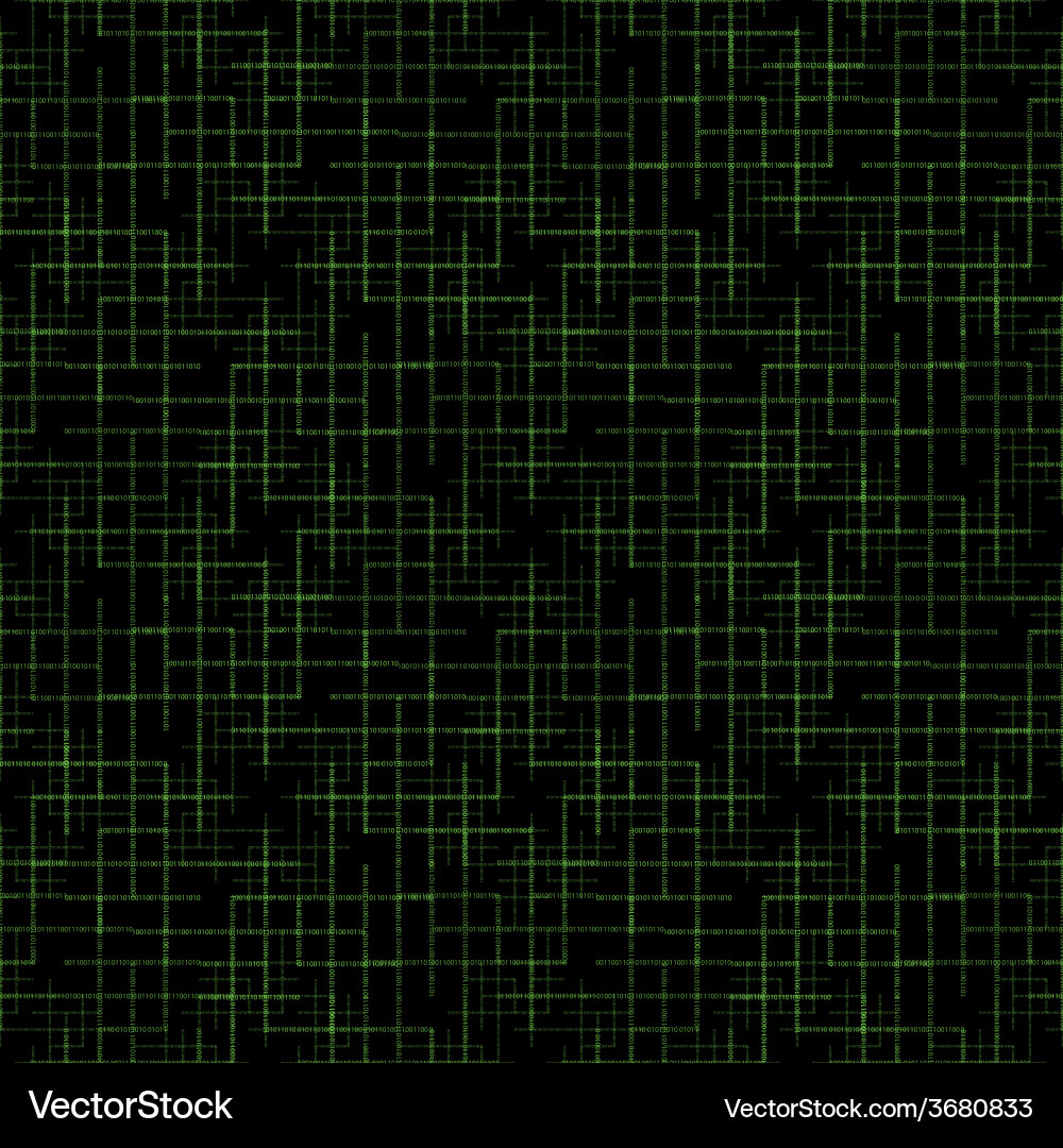 Digital Binary Code Pattern vector image