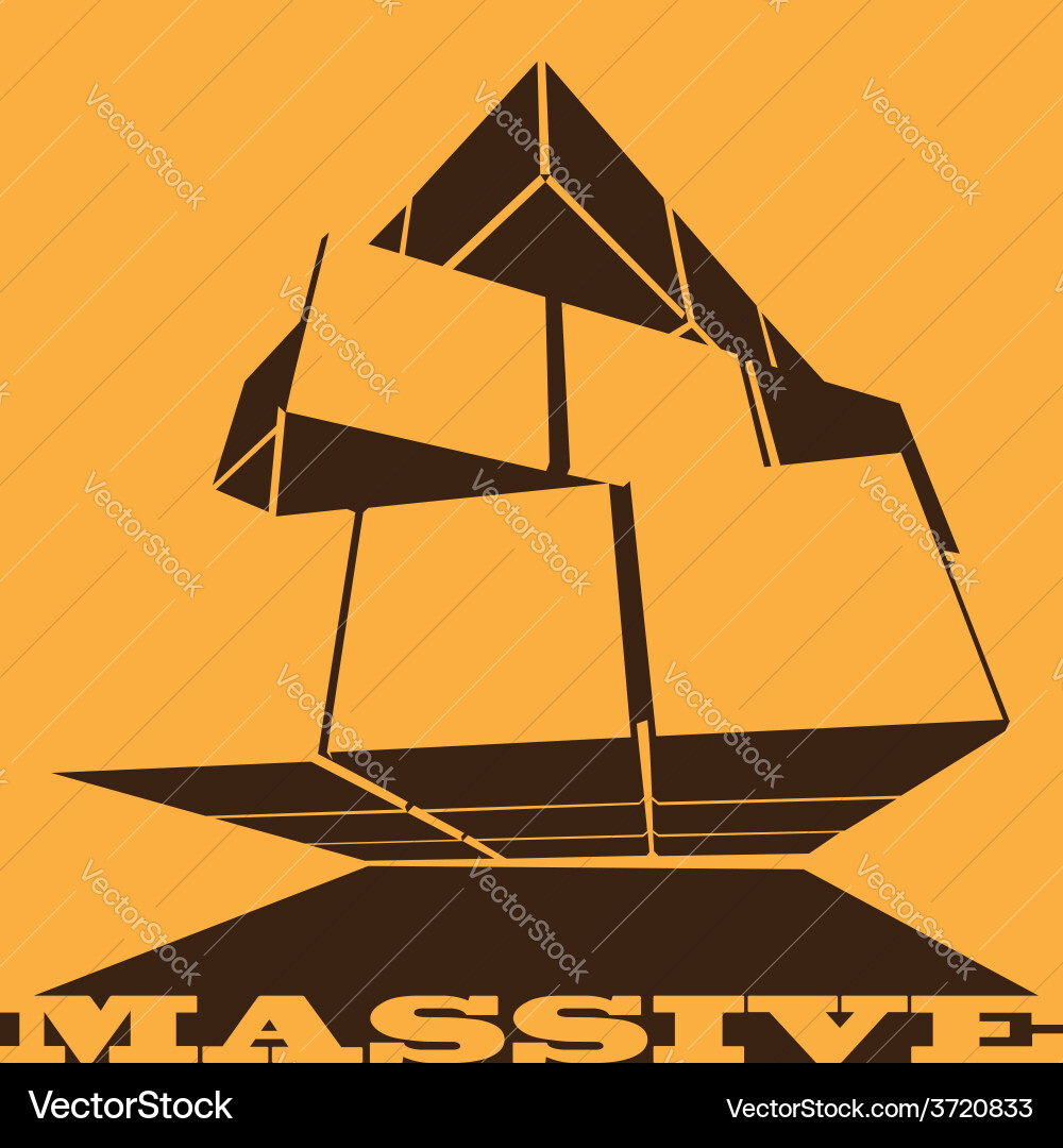 Dynamic Cube Structure Vector Image