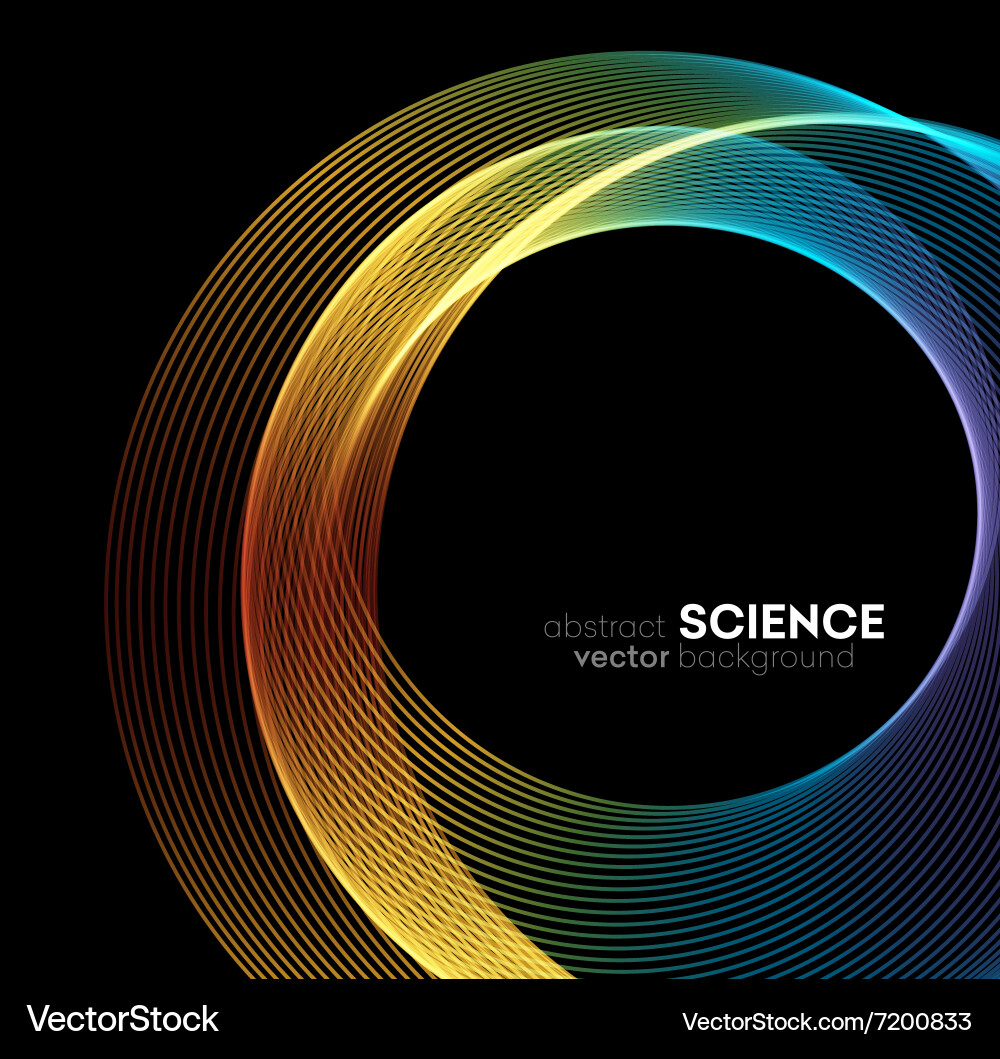 Dynamic Wavy Spectrum Background vector image