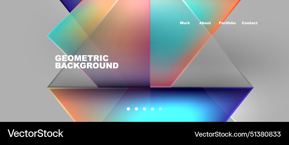 Gradient triangle geometric minimal wallpaper Vector Image