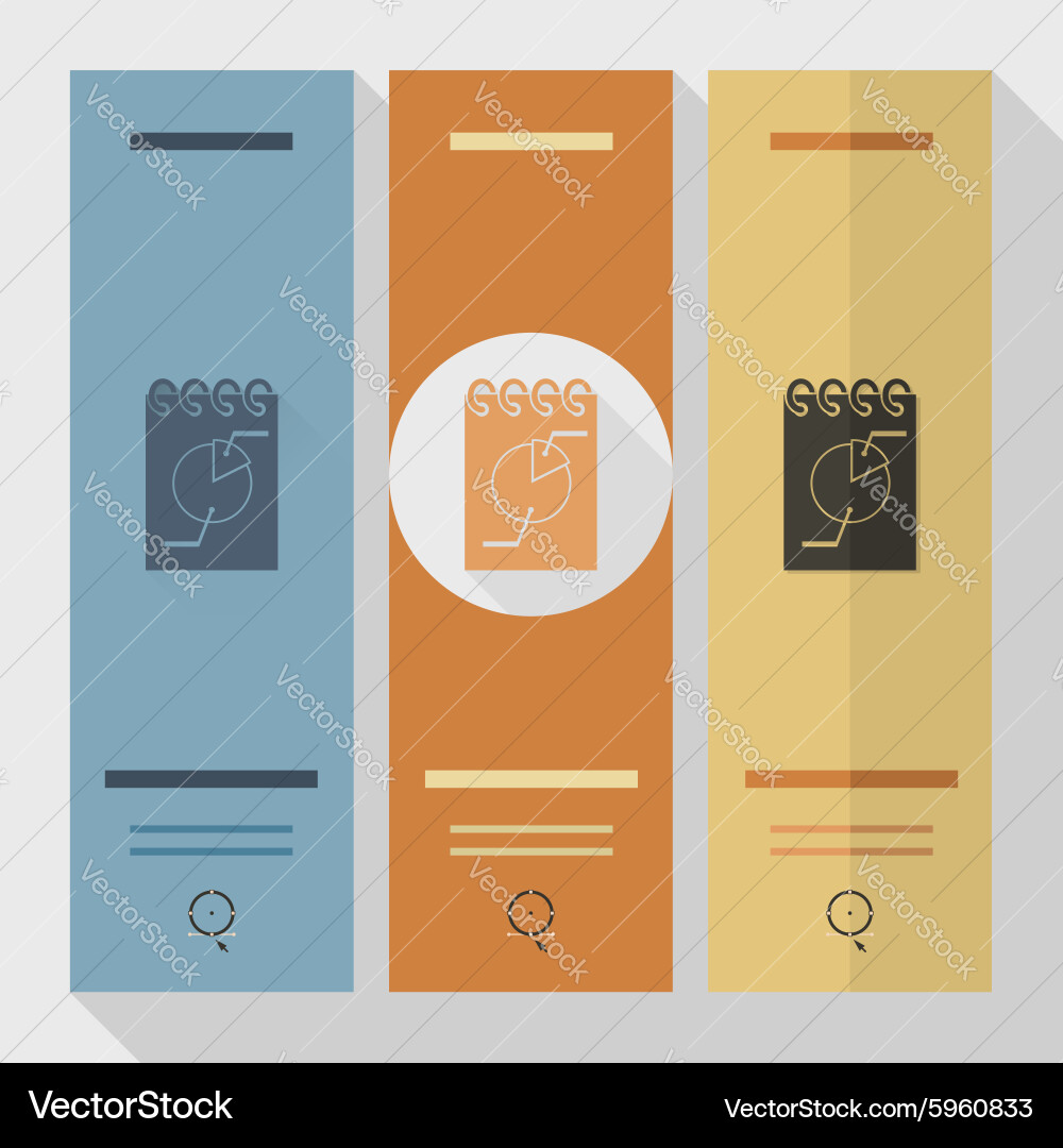Notebook paper with diagram vector image