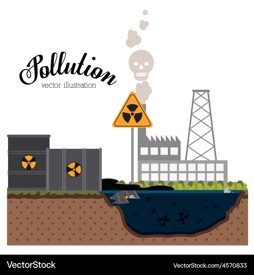 Pollution design Royalty Free Vector Image - VectorStock