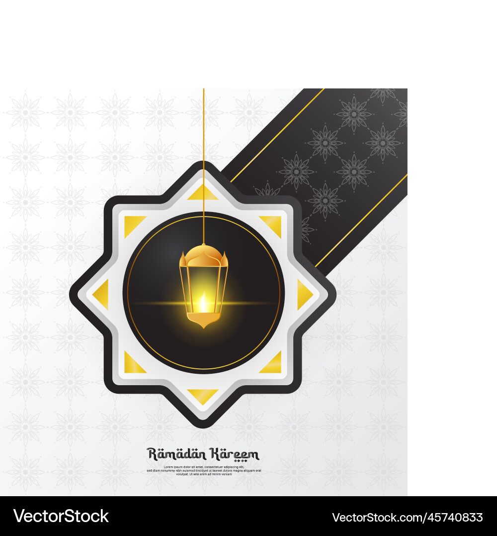 Ramadan background design with lantern elements Ramadan background design with lantern elements Vector Image