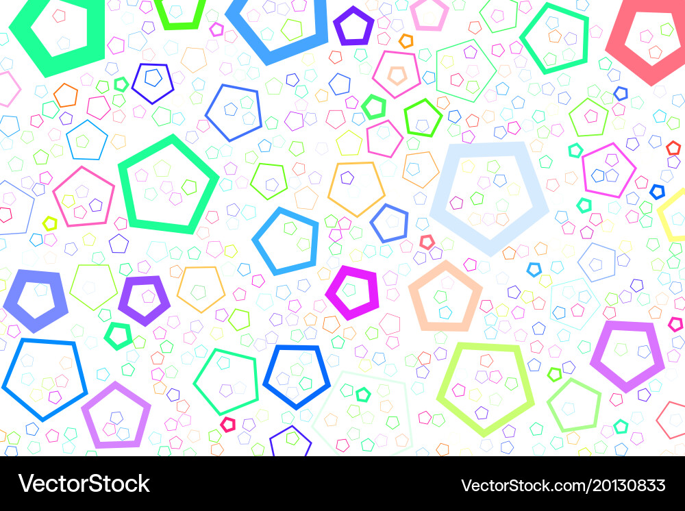 Shape pattern background for graphic design vector image