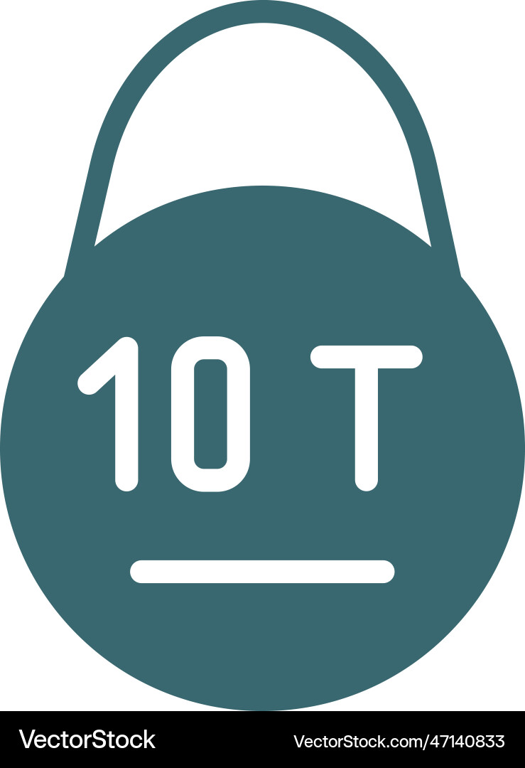 Weight limit icon filled from Weight limit icon filled from vector image