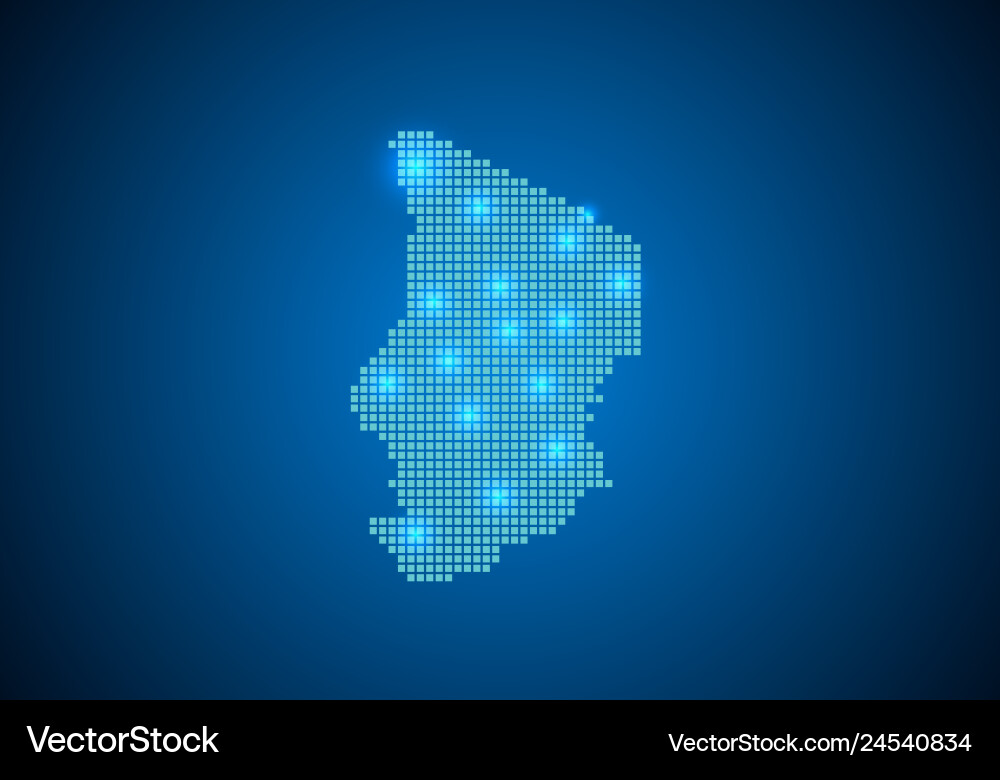 Abstract blue background with map internet line Vector Image