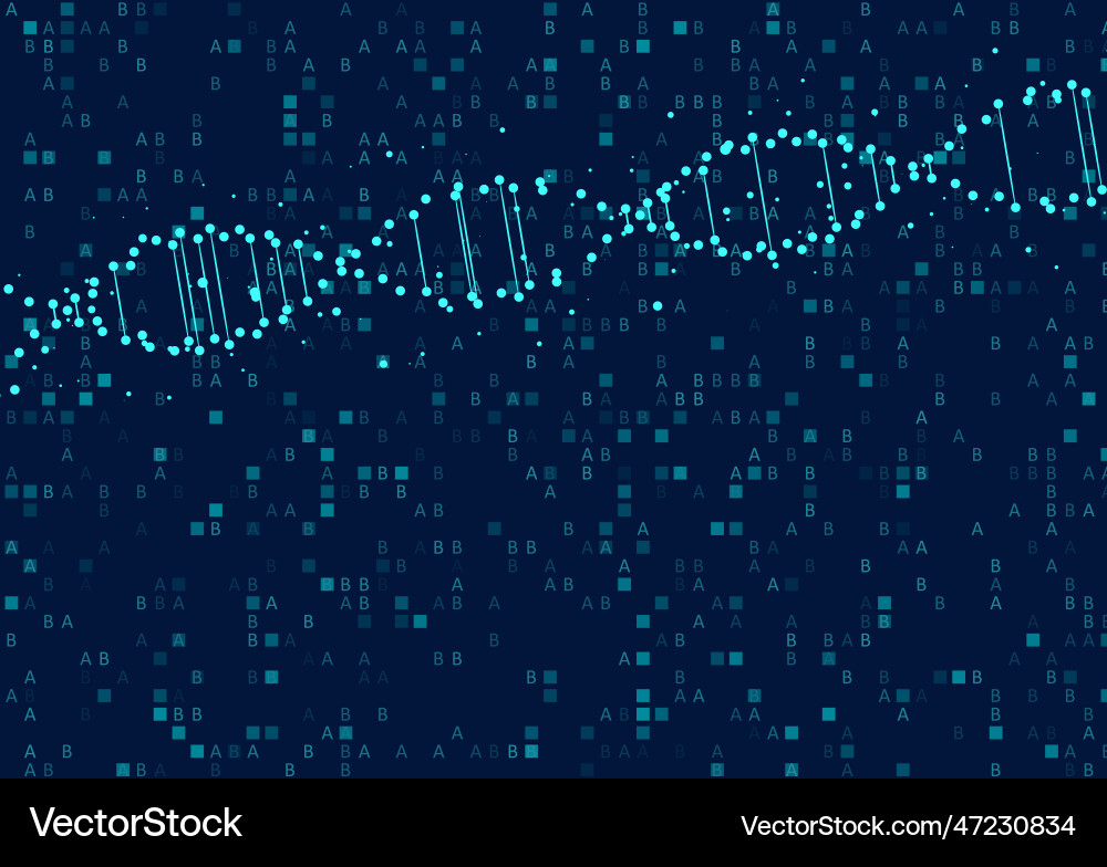 Big genomic data visualization Vector Image
