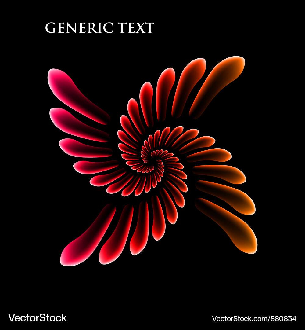 Dynamic Spiral Pattern vector image