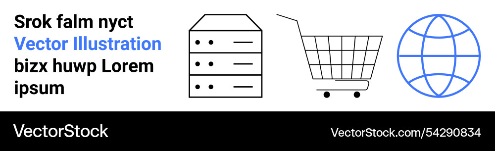 E-commerce and global networking simplified E-commerce and global networking simplified Vector Image