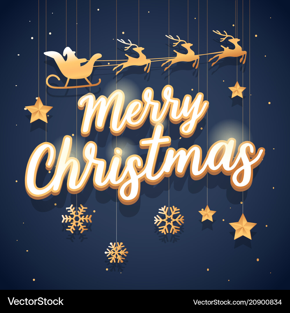 Merry christmas and a happy new year Merry christmas and a happy new year vector image