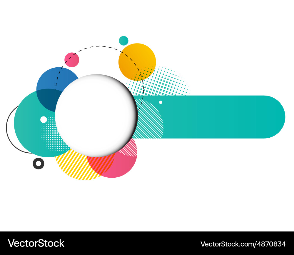 Modern Circle Pattern Template vector image