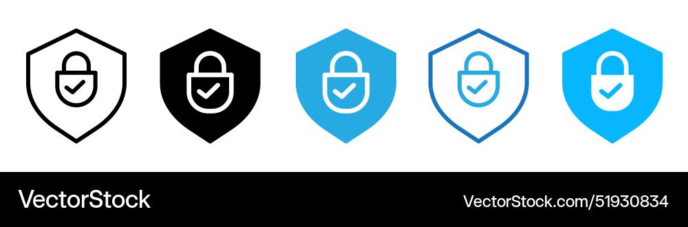 Secure vault and network security icons Secure vault and network security icons vector image