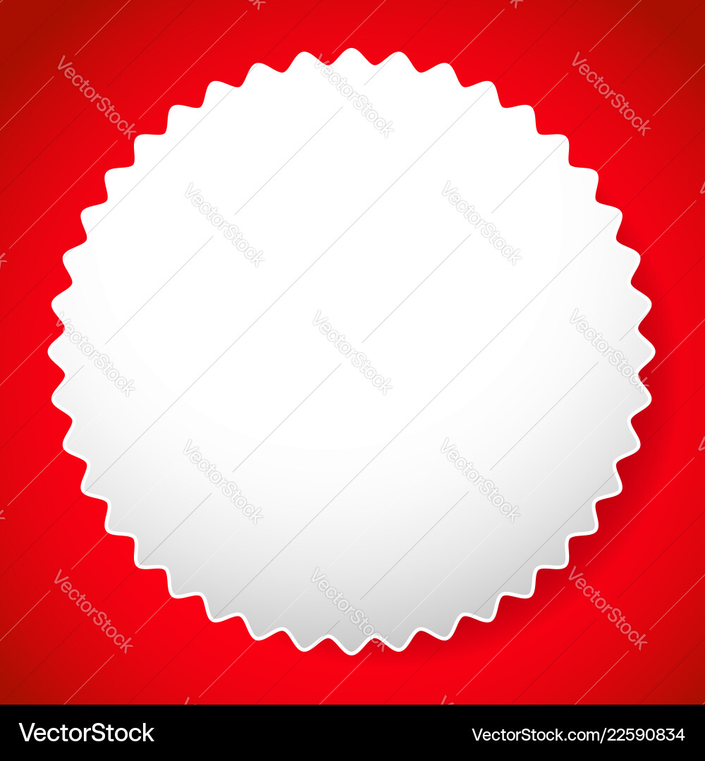 Starburst shaped badge button shape Starburst shaped badge button shape vector image