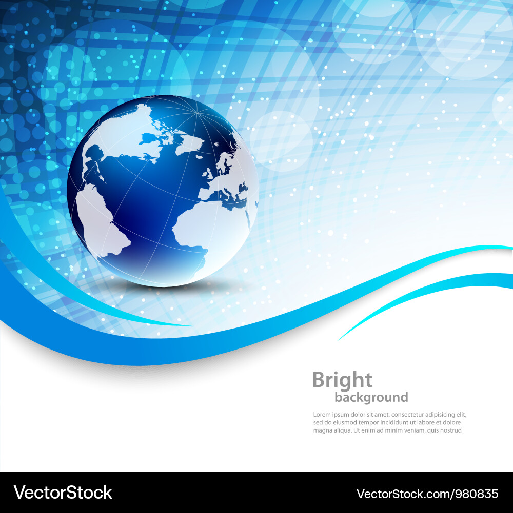 Background with globe Royalty Free Vector Image