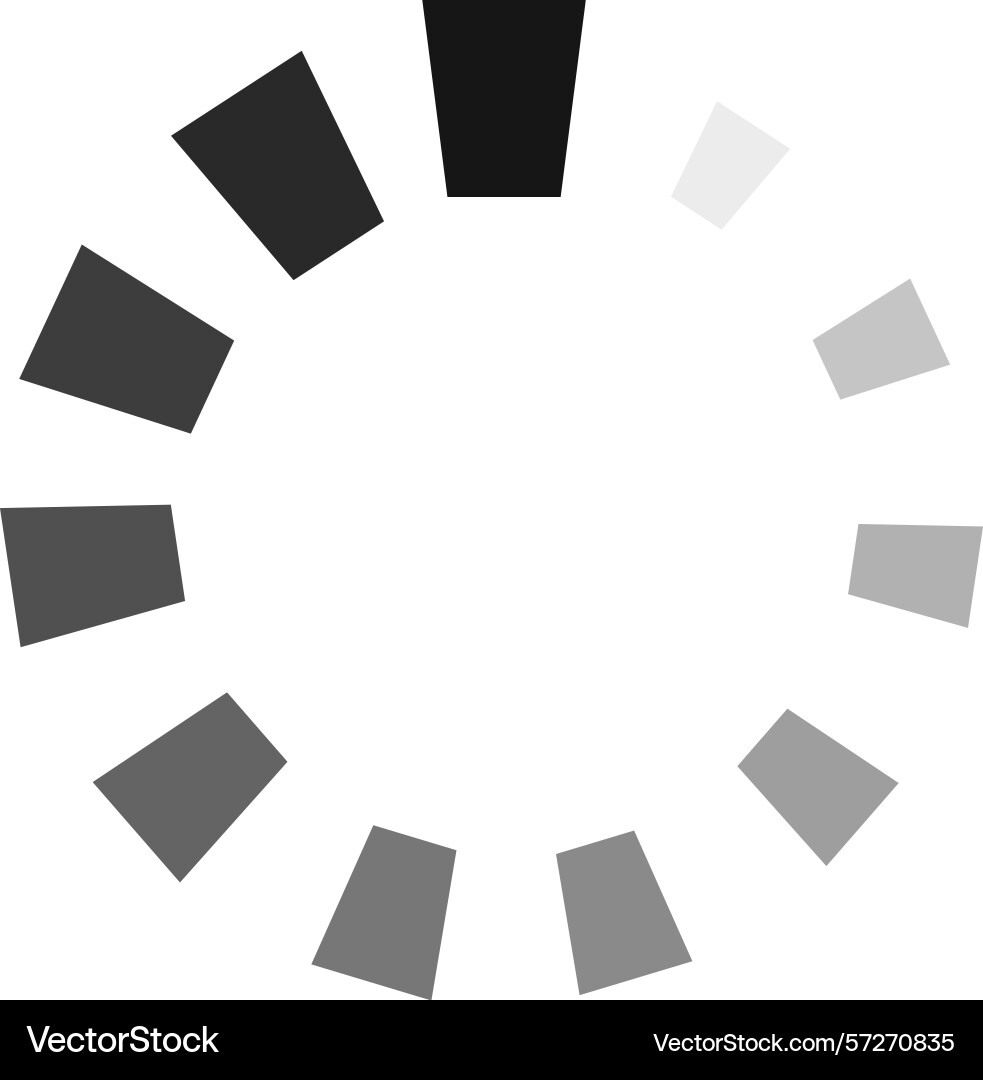 Circular progress indicator with dark and light Circular progress indicator with dark and light vector image