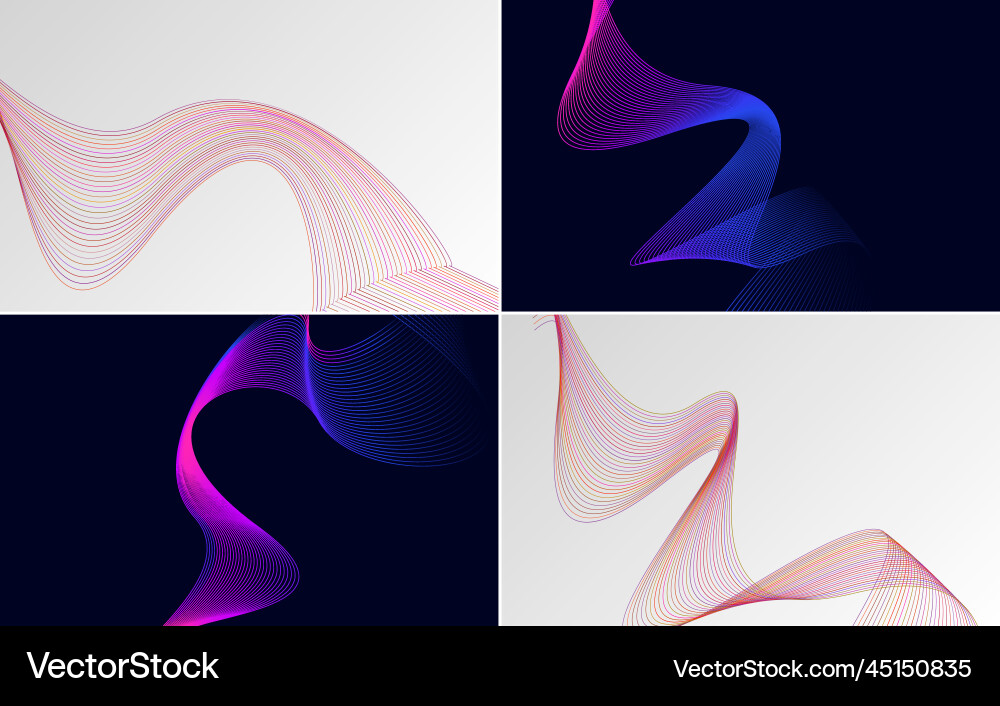 Collection of geometric minimal lines pattern set Collection of geometric minimal lines pattern set vector image