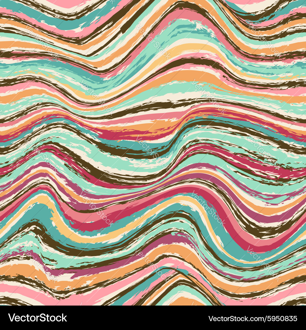 Colorful Wavy Abstract Pattern Vector Image