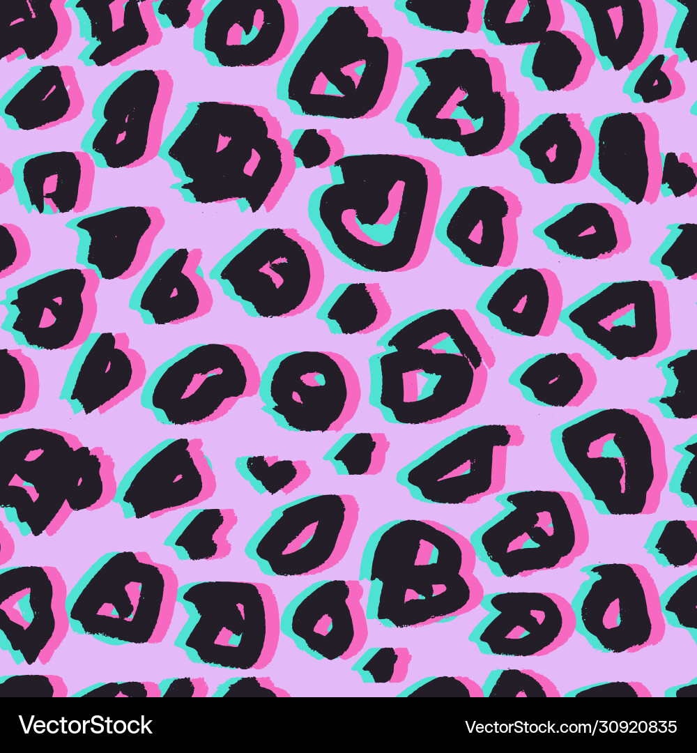Leopard Print Background vector image
