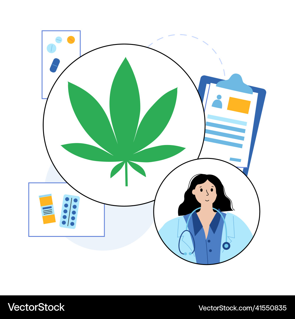 Medical cannabis store Medical cannabis store vector image