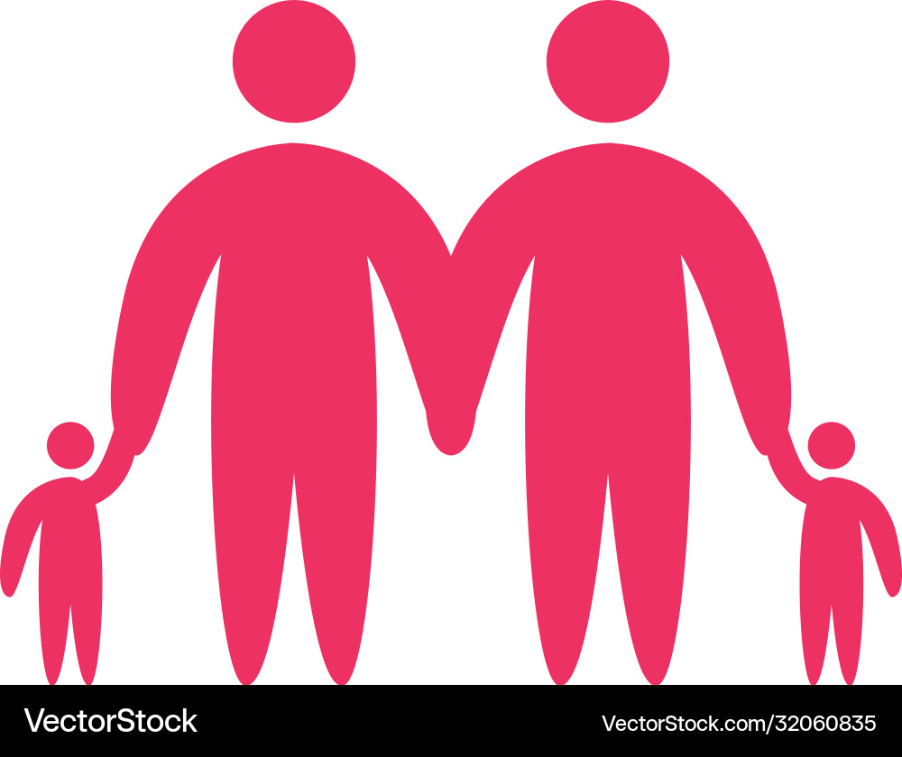 Mutter Vater Tochter und Sohn Avatare flachen Stil Mutter Vater Tochter und Sohn Avatare flachen Stil vektorbild