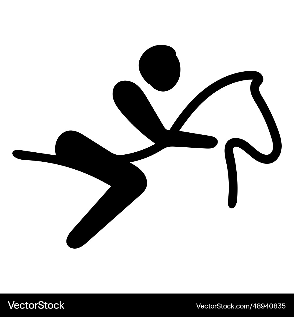 Olympiasportpiktogramm Reitsport Olympiasportpiktogramm Reitsport vektorbild