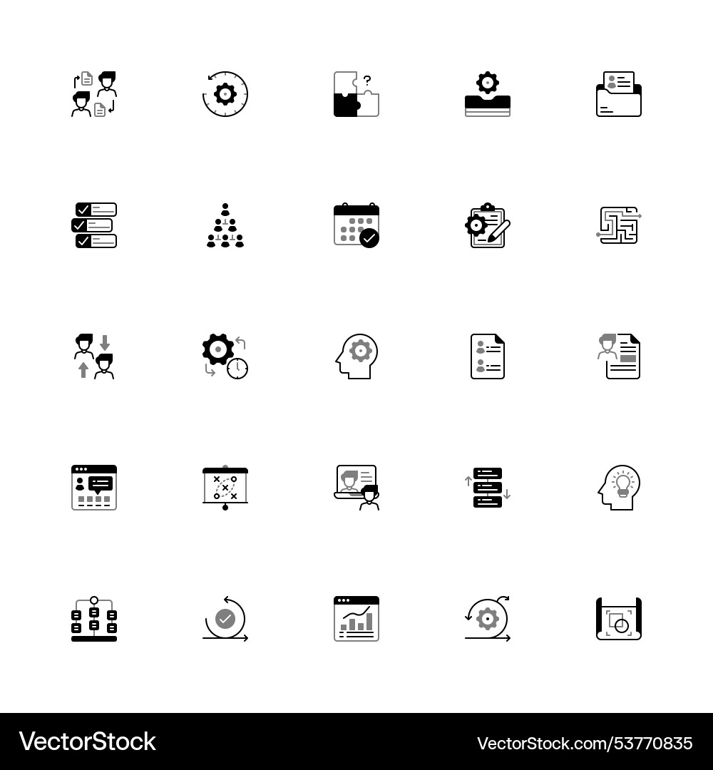 Project management icon duotone style image vector image
