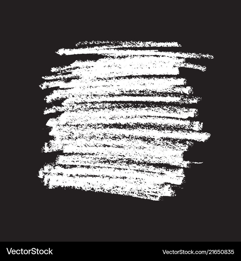 White Chalk Texture Background Vector Image