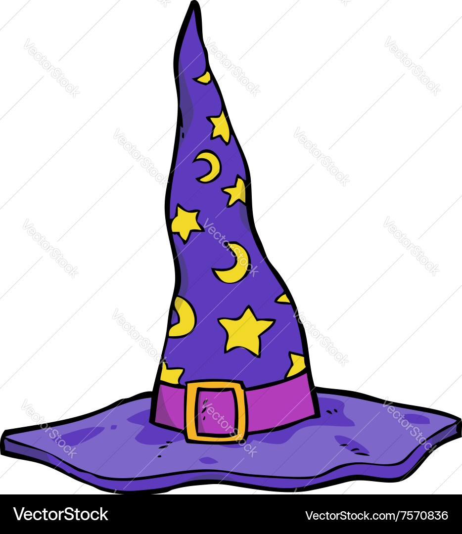 Cartoon Wizard Hat vector image