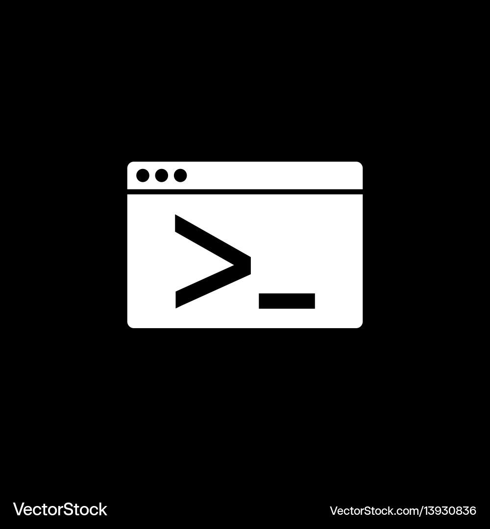 Custom coding solid icon vector image