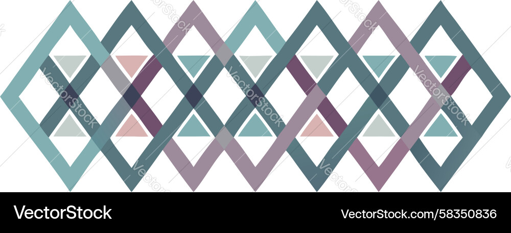 Diamond Lattice Gradient Pattern Vector Image