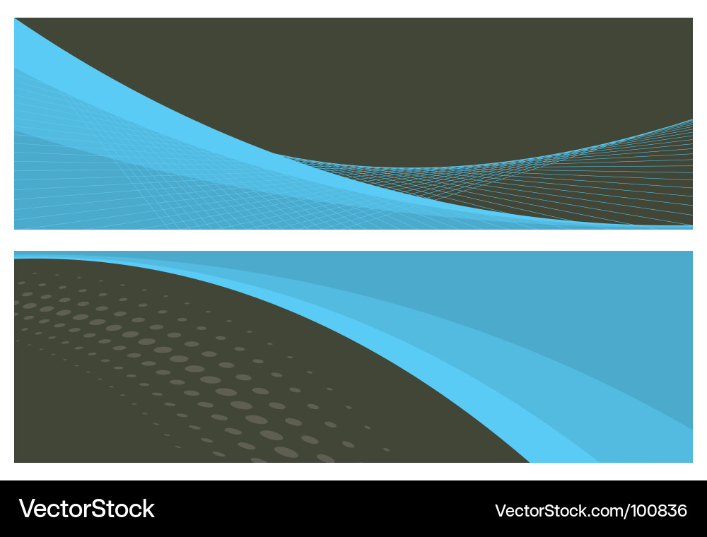 Dynamic Circular Header Set vector image