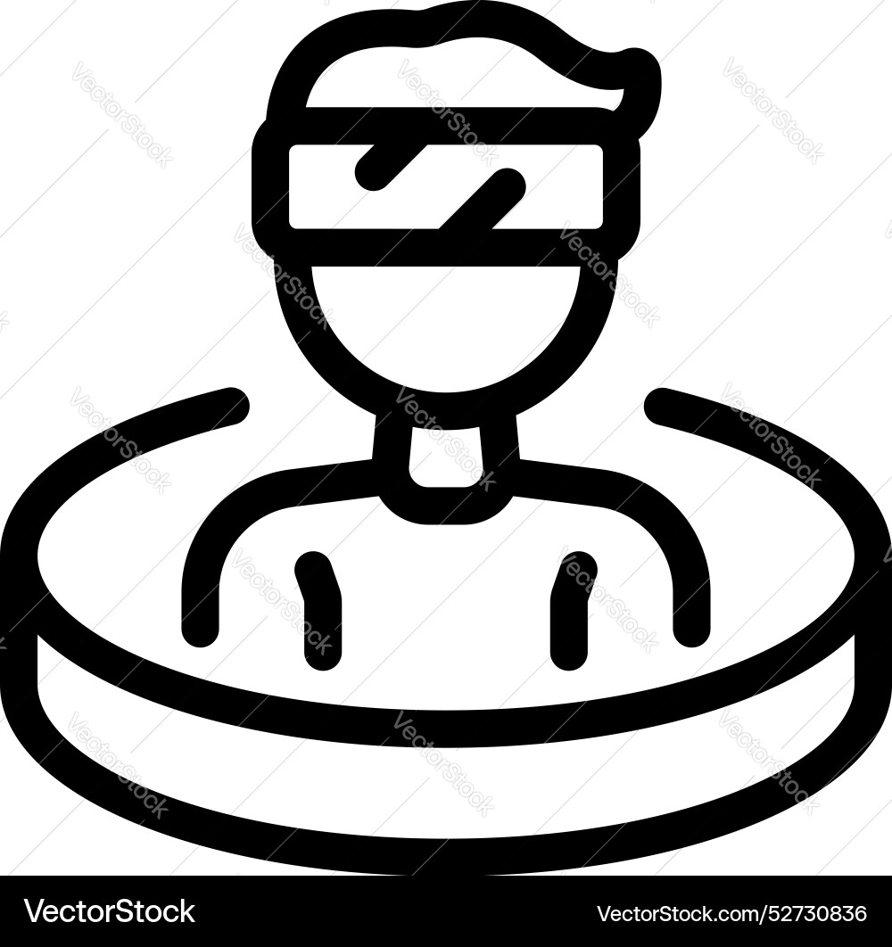 Man experiencing virtual reality using vr Man experiencing virtual reality using vr vector image