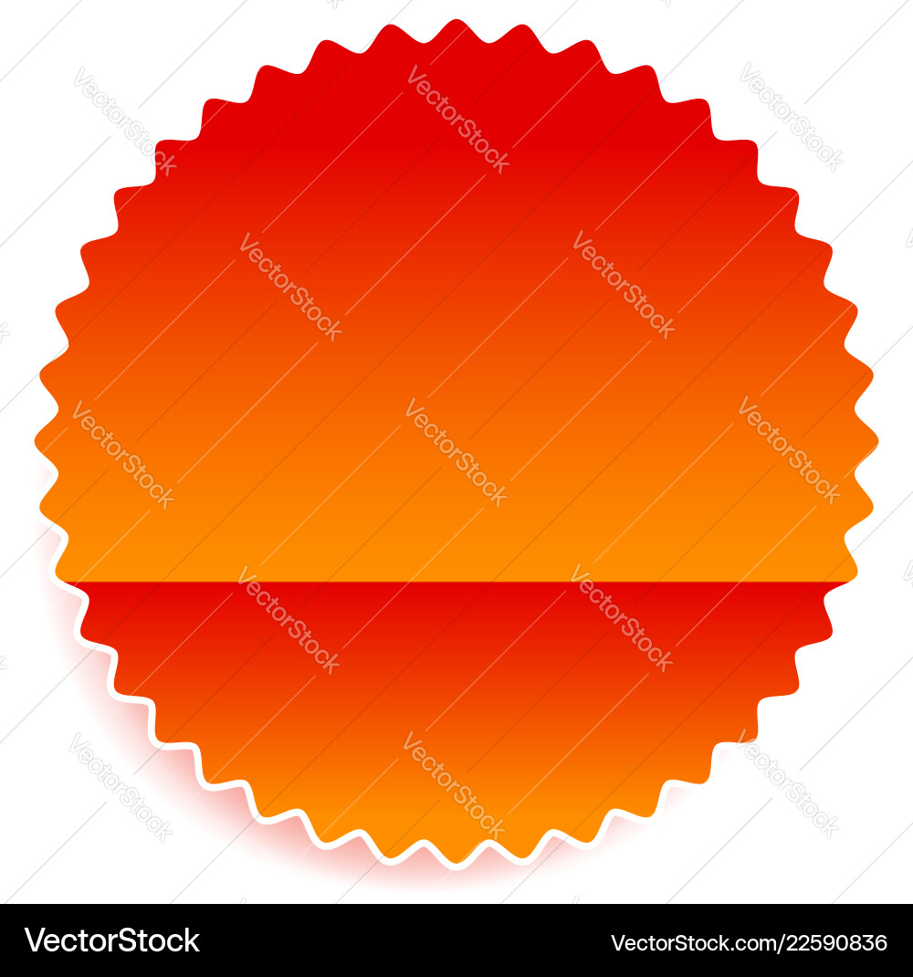 Starburst shaped badge button shape Starburst shaped badge button shape vector image
