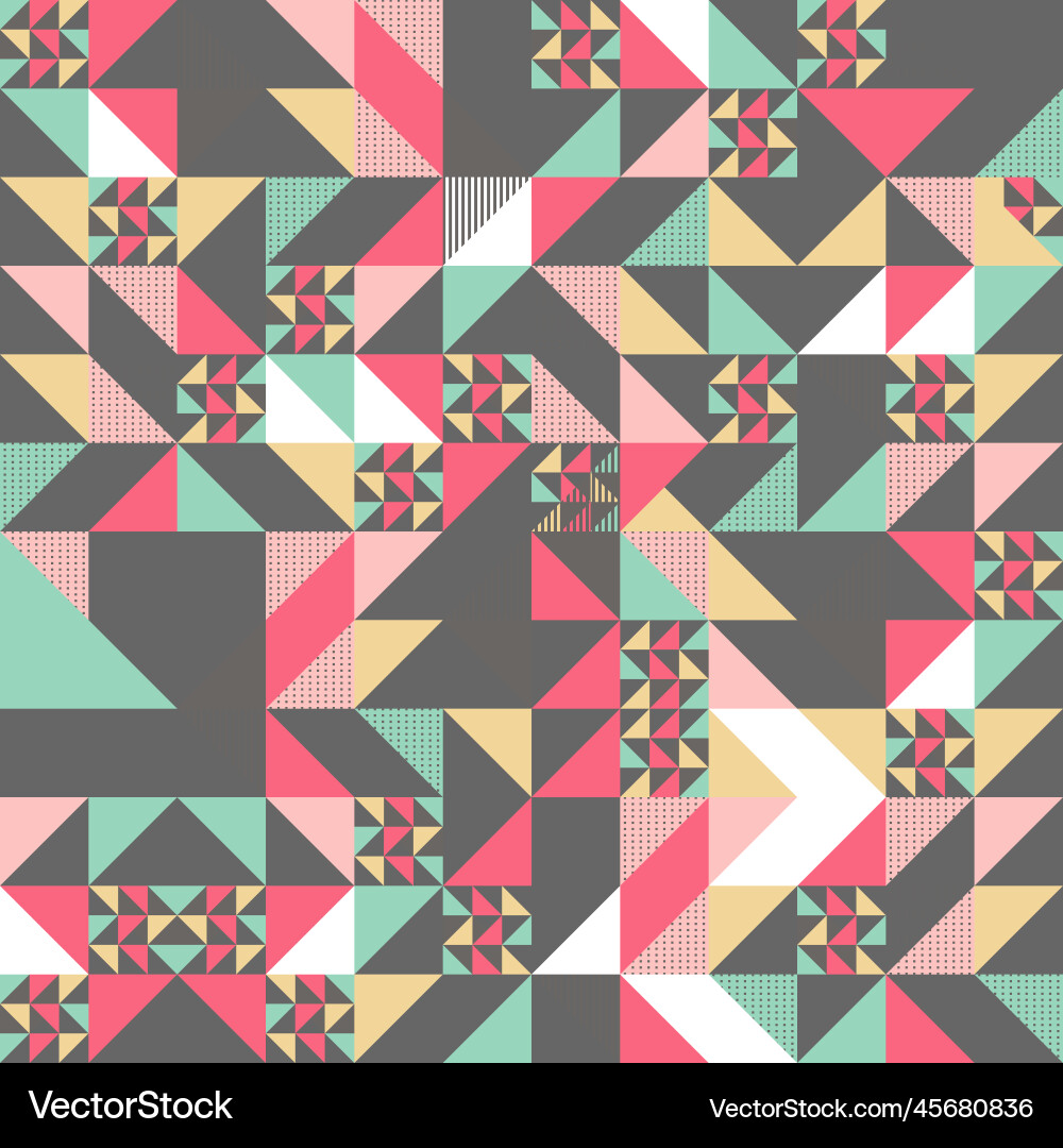 Triangle colorful texture pattern design Triangle colorful texture pattern design vector image