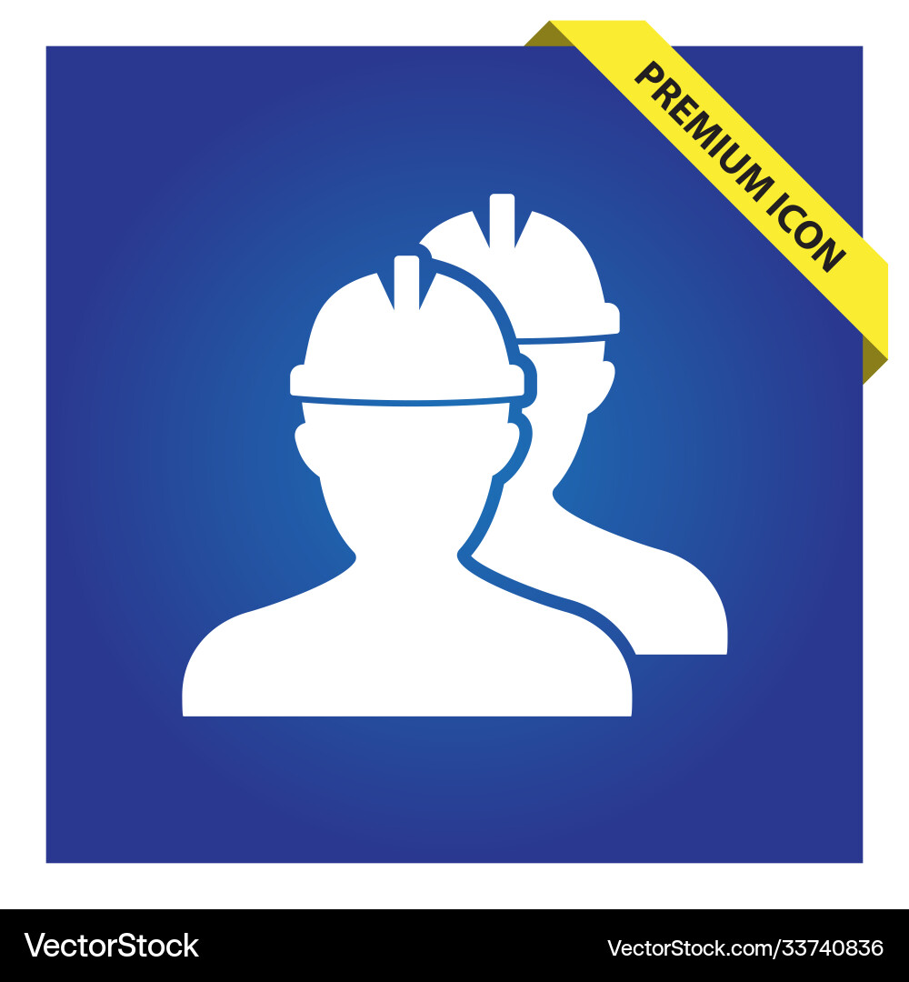 Workers icon for web and mobile Workers icon for web and mobile vector image