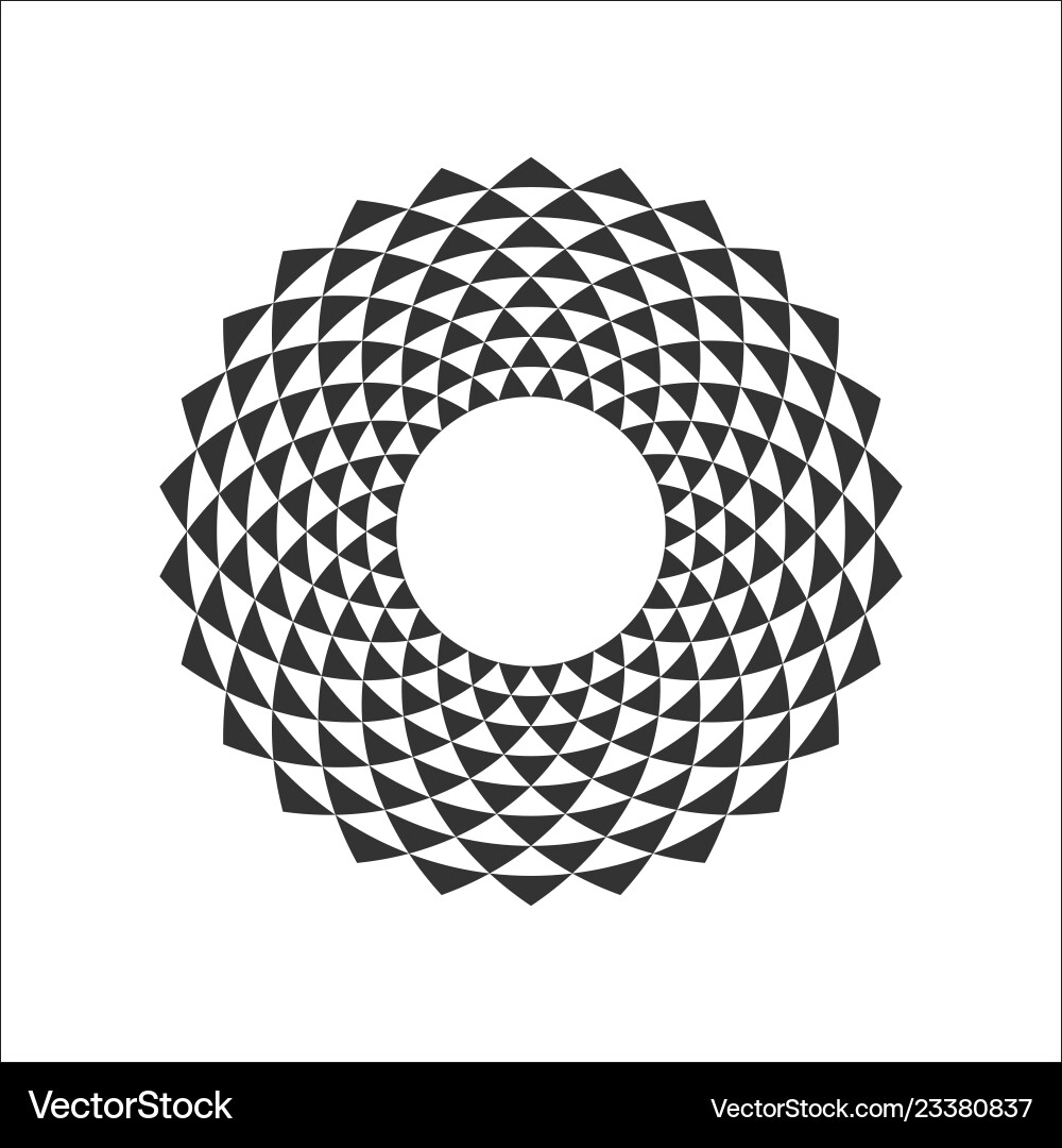 Circular fractal design element Circular fractal design element vector image