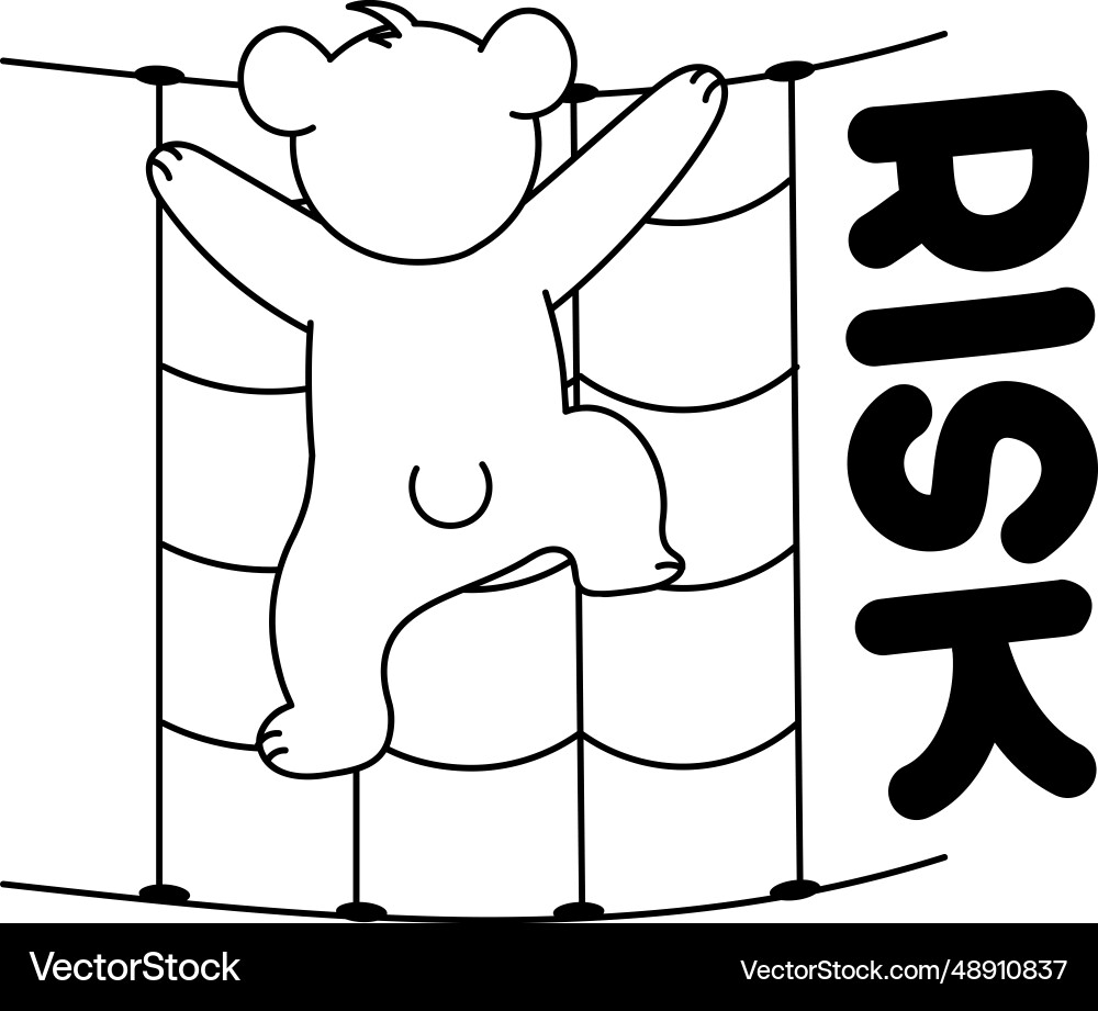 Climbing net Vector Image