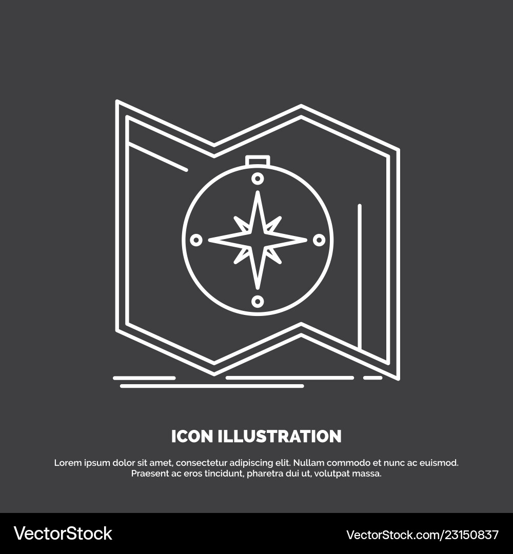 Direction explore map navigate navigation icon Direction explore map navigate navigation icon Vector Image