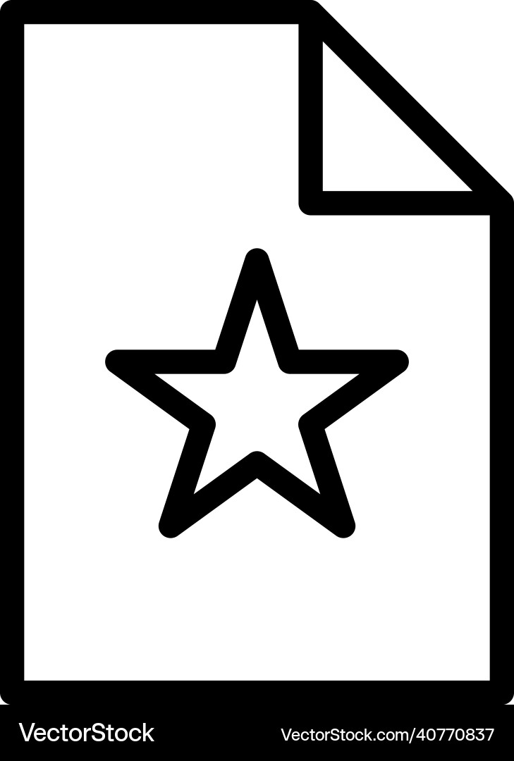 Document file page paper icon vector image