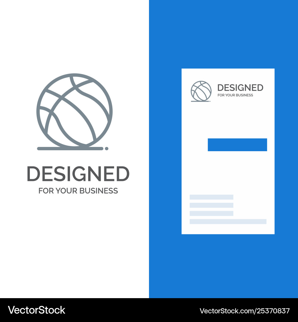 Football ball american grey logo design Football ball american grey logo design vector image