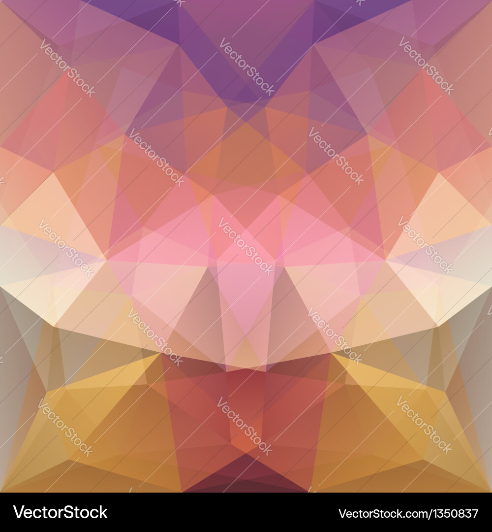 Geometric Triangular Mosaic Background vector image