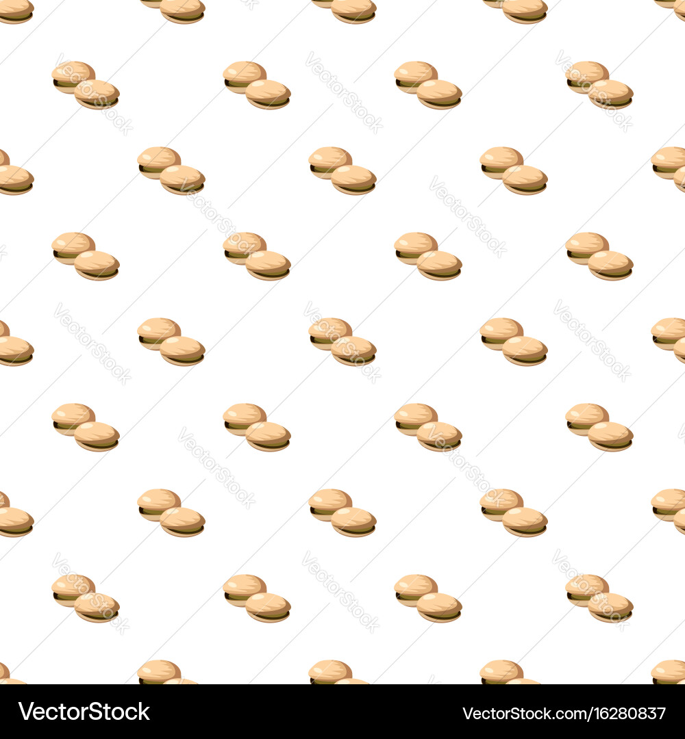 Pistachio nuts pattern Vector Image
