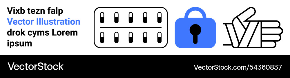 Secure data concepts lock keypad thumbs-up Secure data concepts lock keypad thumbs-up vector image
