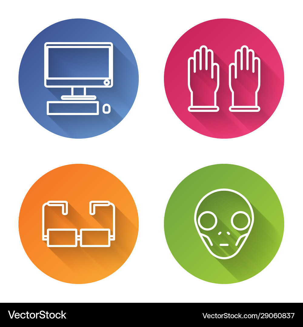 Set line computer monitor with keyboard and mouse Set line computer monitor with keyboard and mouse vector image