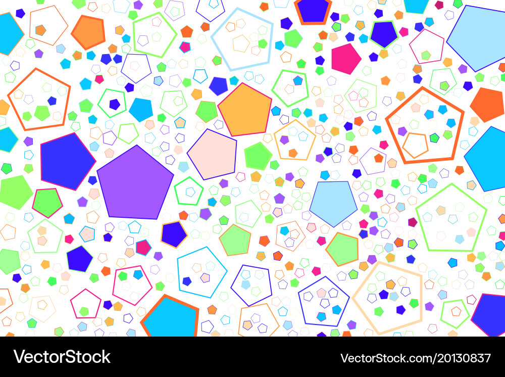 Shape pattern background for graphic design vector image