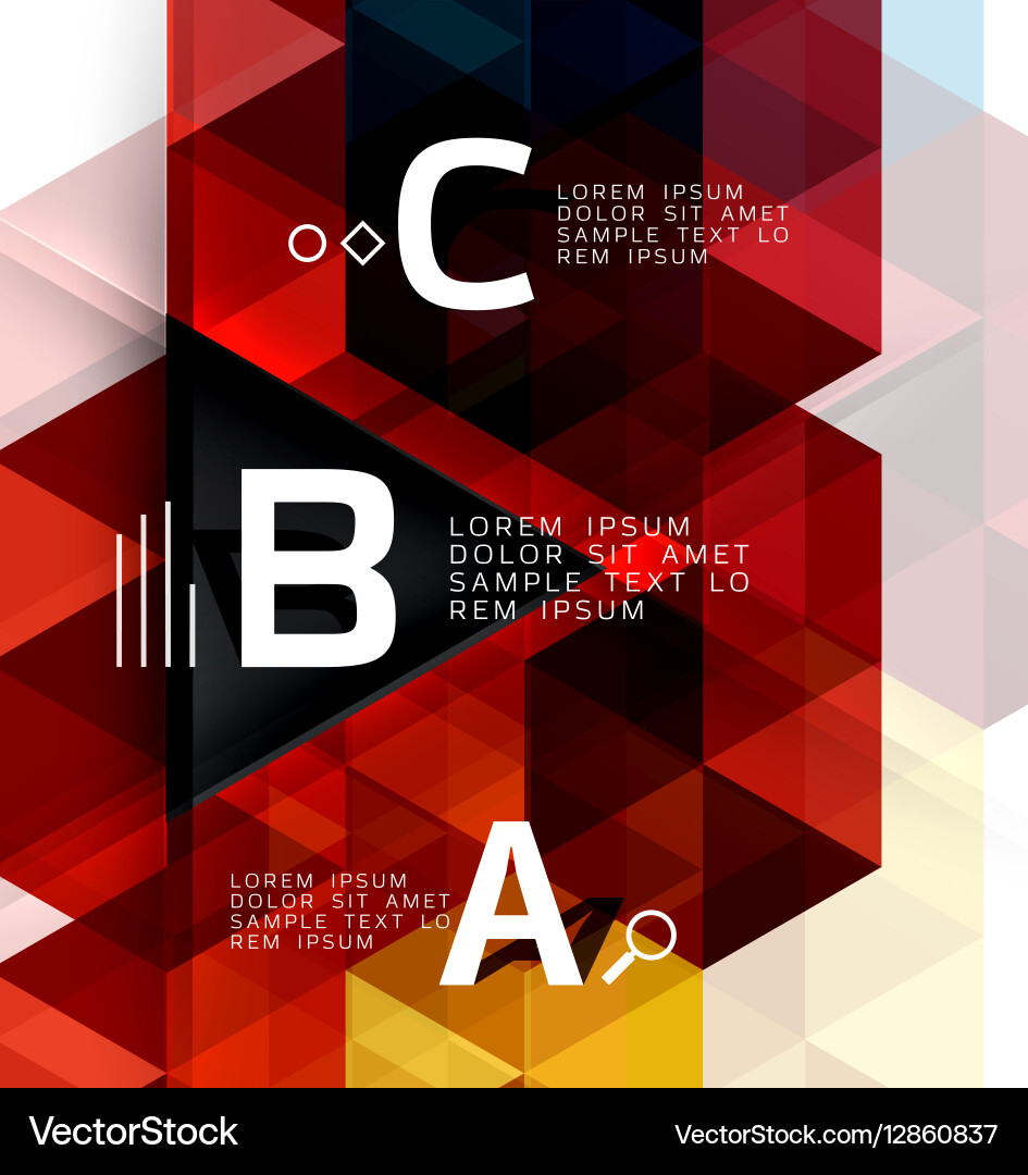 Triangle abstract background Vector Image